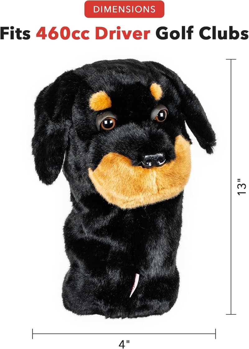 Rottweiler Driver Headcover | Premium Stylish Golf Club Protection