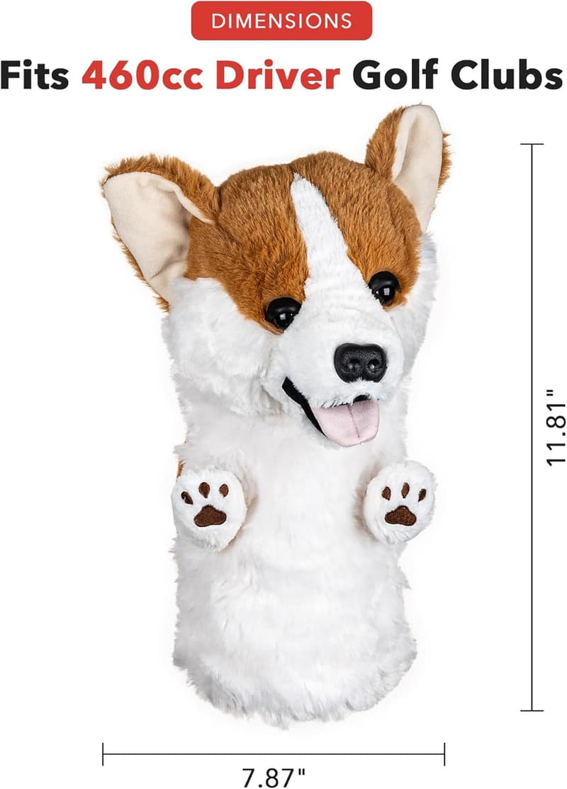Corgi Driver Headcover - Funny Premium Golf Club Cover