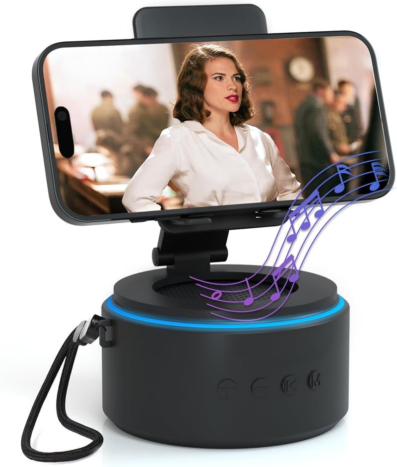 Portable Bluetooth Speaker with Phone Stand - Gifts for Dad