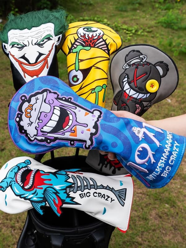 Funny Driver Golf Headcover - Waterproof PU Leather Cover