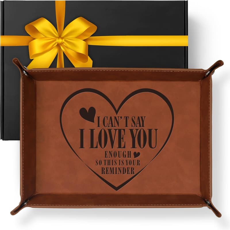 Valentine's Day Valet Tray for Him - Thoughtful Gift for Men