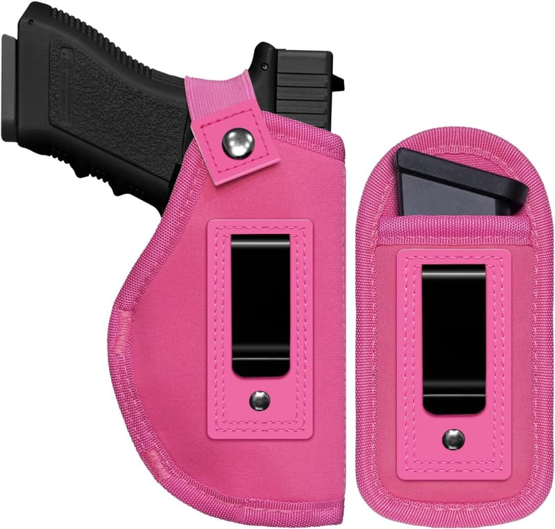 Universal Concealed Carry Gun Holster with Mag Pouch for 9mm Pistols