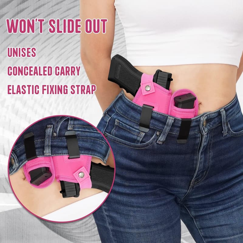 Universal Concealed Carry Gun Holster with Mag Pouch for 9mm Pistols