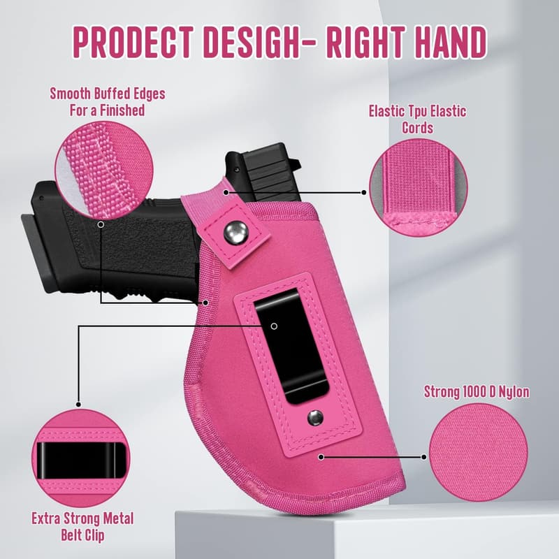 Universal Concealed Carry Gun Holster with Mag Pouch for 9mm Pistols