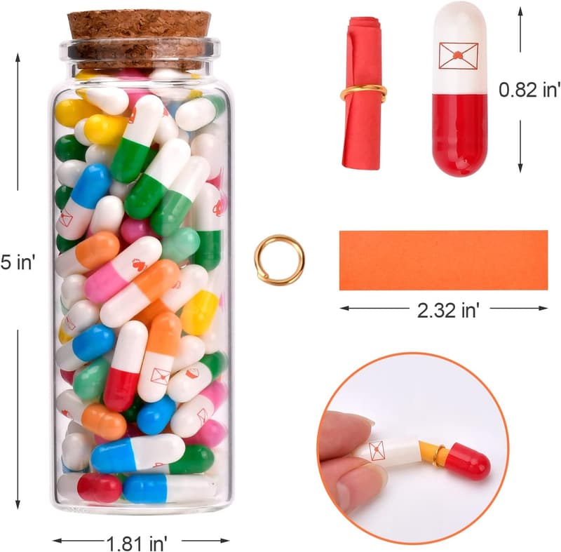 DIY Message in a Bottle Gift Set for Mother's Day (100 PCS)