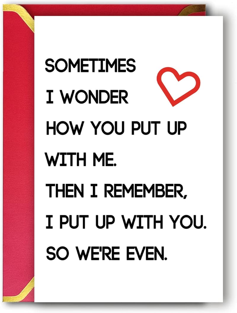 Humorous Valentine's Day Card for Him/Her