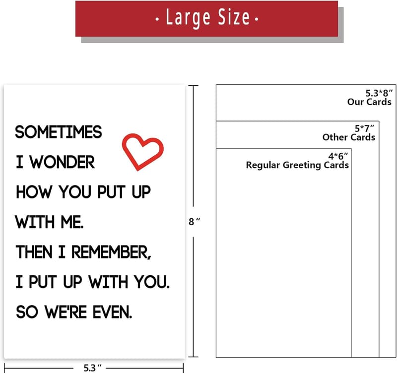 Humorous Valentine's Day Card for Him/Her