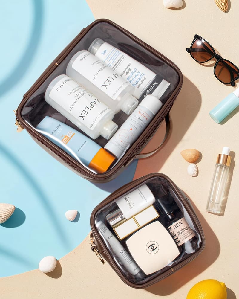 TSA Approved Clear Toiletry Bags for Men - Travel Essentials