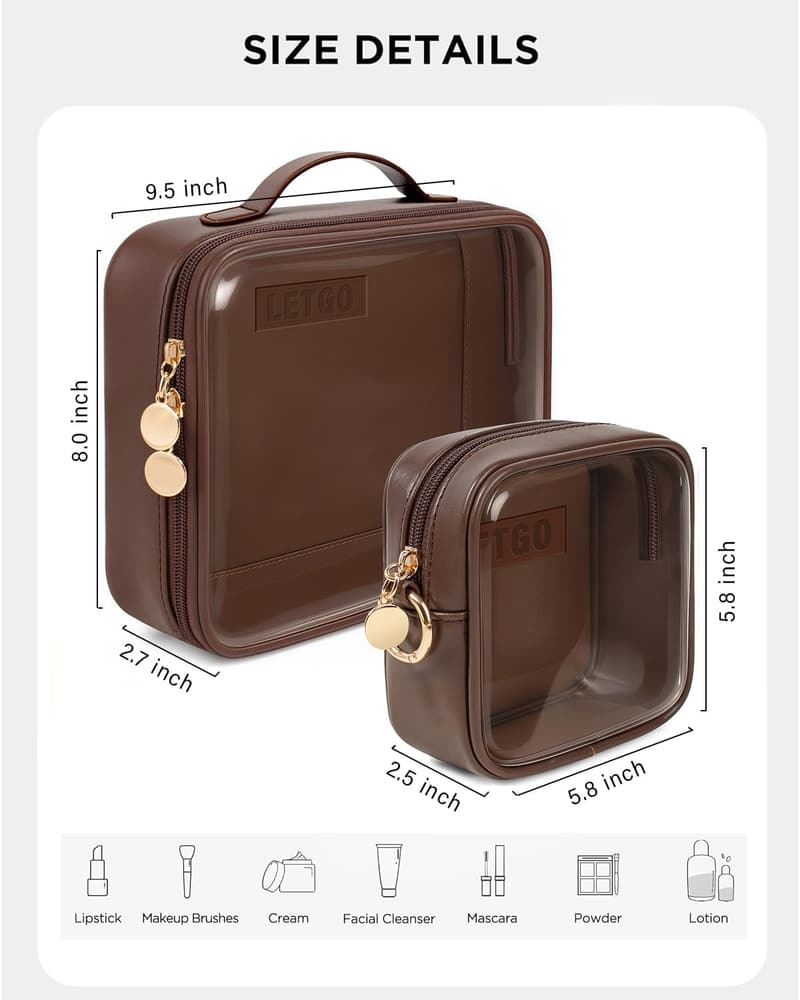 TSA Approved Clear Toiletry Bags for Men - Travel Essentials
