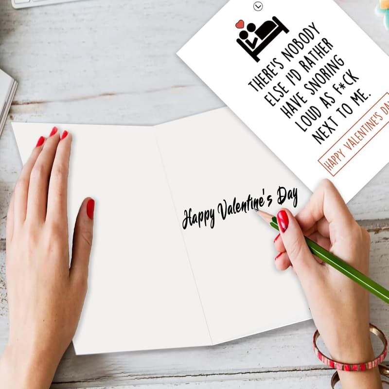 Valentine's Day Card for Snoring Husband