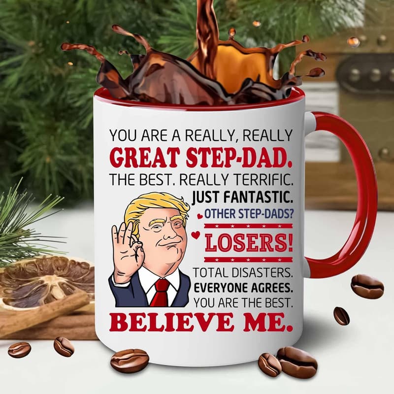 Funny Step-Dad Mug - Unique Gift for Christmas or Father's Day