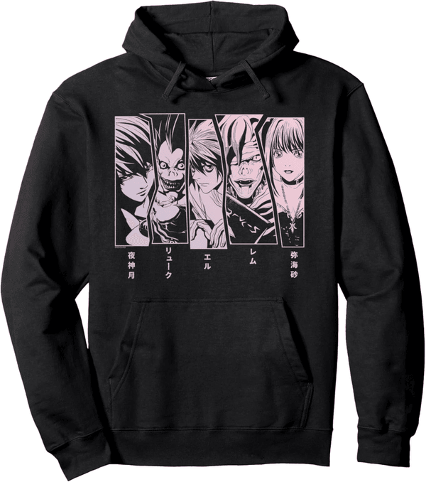 Death Note Faces Pullover Hoodie for Fans