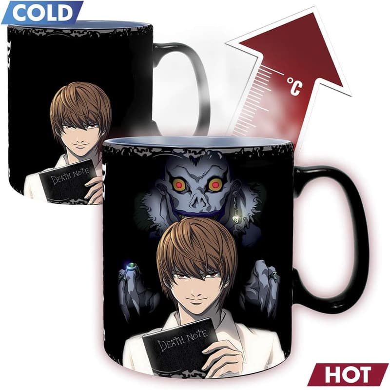 Death Note Kira & L Color Changing Mug - 16 Oz Anime Gift