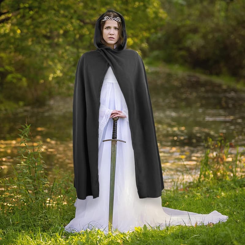 Medieval Hooded Cloak for Halloween Cosplay