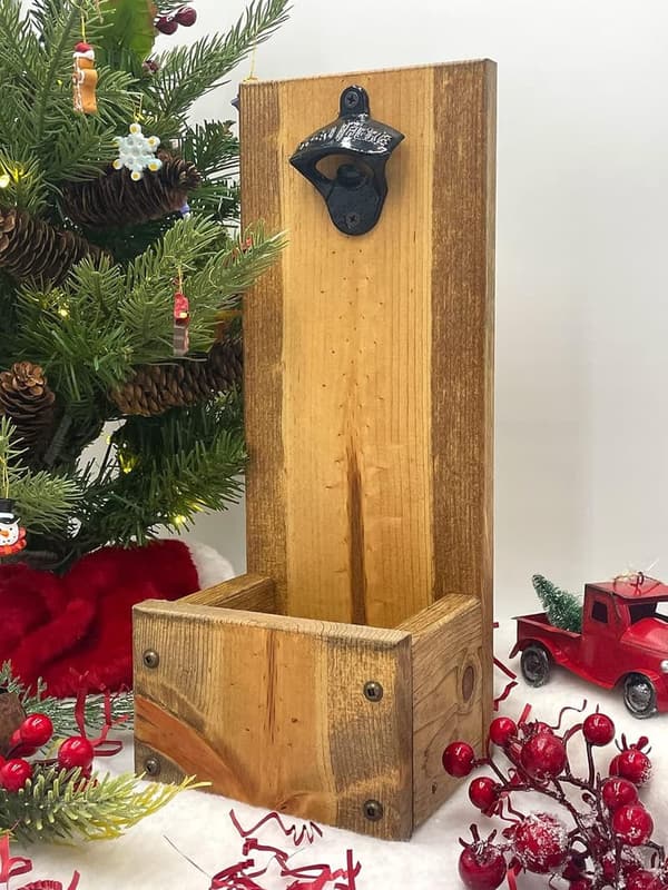 Personalized Wall-Mounted Bottle Opener with Dropbox Catcher