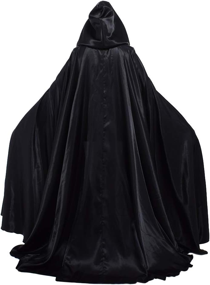Halloween Witch Cloak Cape Robe Costume for Adults