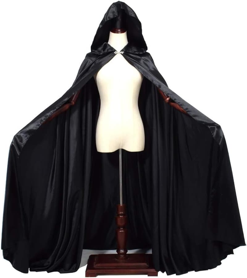 Halloween Witch Cloak Cape Robe Costume for Adults