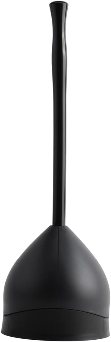 Heavy-Duty Toilet Plunger & Caddy Set for Bathrooms