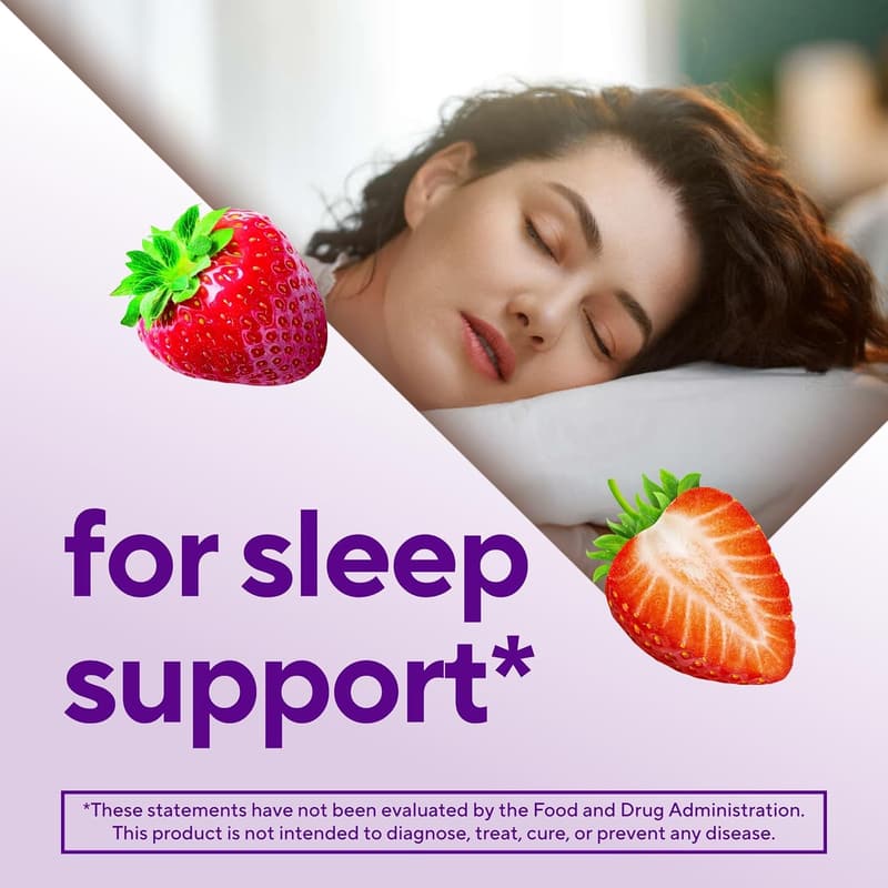 Max Strength Melatonin Gummies - Strawberry, 10 mg, 100 數數