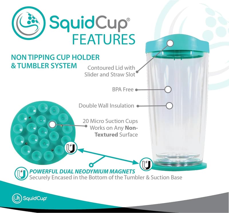 Portable Non-Tip Double Wall Insulated Boat Cup Holder