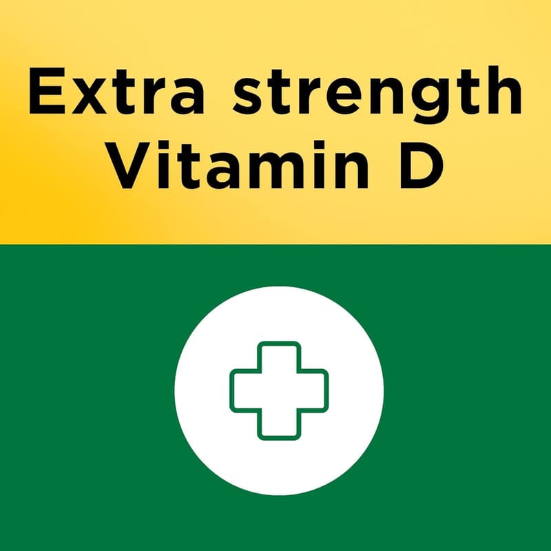 Extra Strength Vitamin D3 5000 IU - Bone & Immune Support, 90 Softgels