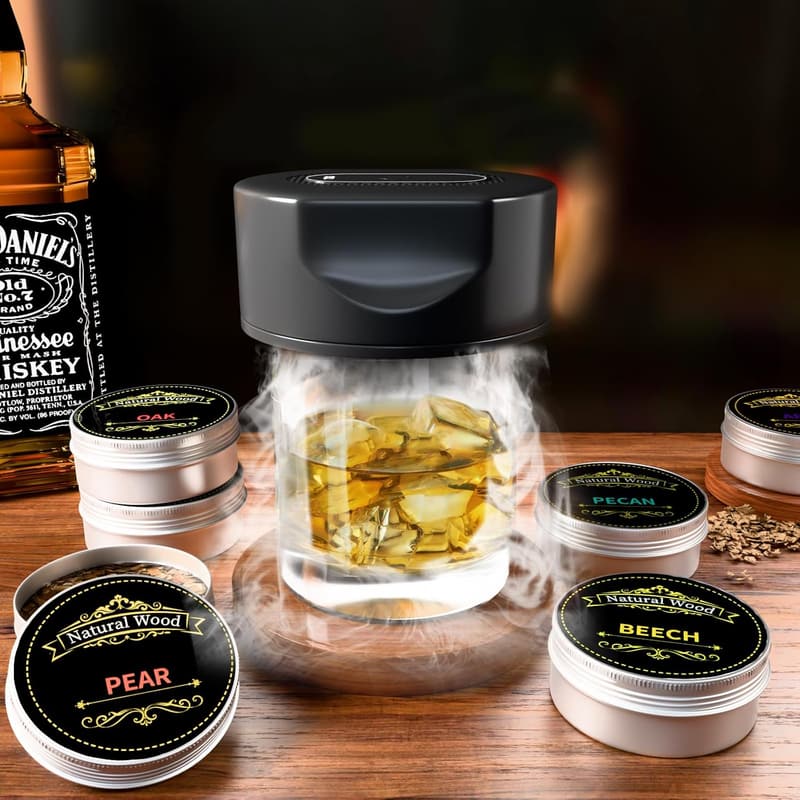 Rechargeable Electric Whiskey Smoker Kit for Men