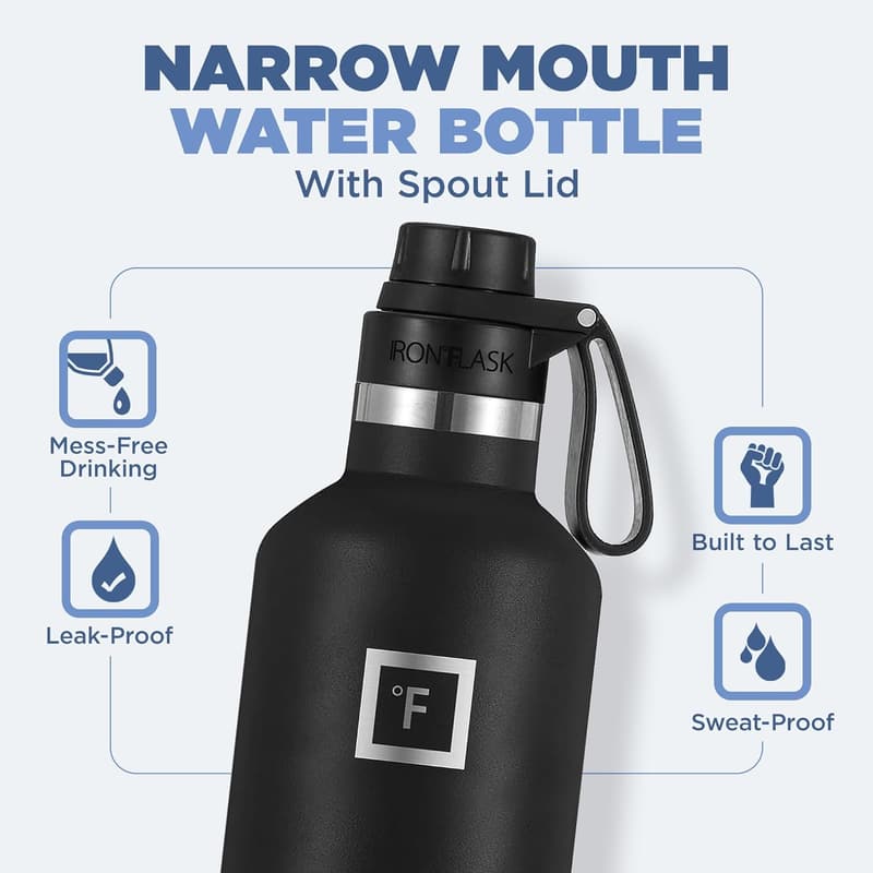 32 Oz Stainless Steel Insulated Water Bottle for Camping & Hiking