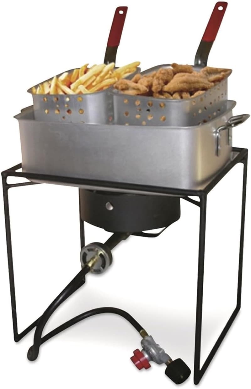 16-Inch King Kooker Propane Outdoor Cooker with Aluminum Pan
