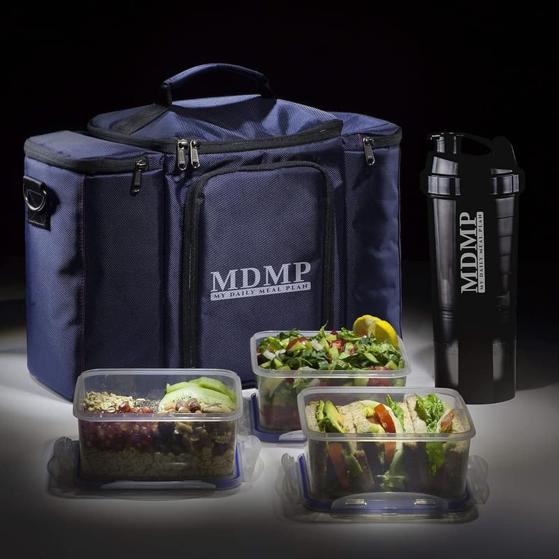 Insulated Lunch Bag Set for Men and Women with Containers and Ice Packs