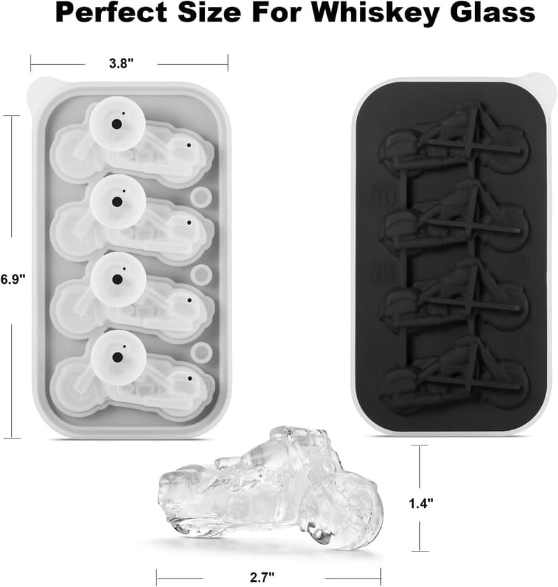 Motorcycle Ice Cube Mold – Unique Gift for Men