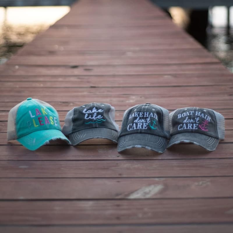 Mint Boat Hair Don't Care Trucker Hat for Women