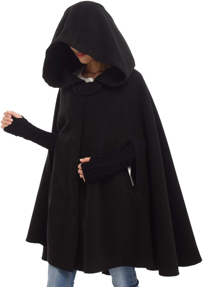 Bridal Winter Cloak for Women - Plus Size Wool Cape
