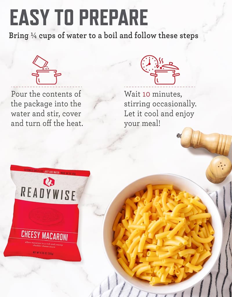 Emergency Food Supply Bucket - 120 Servings, Freeze-Dried Rations