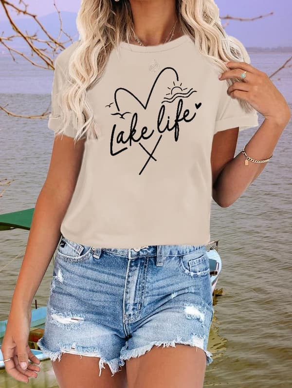 Casual Women's Graphic Tee with Funny Sayings