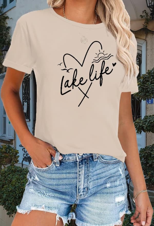 Casual Women's Graphic Tee with Funny Sayings