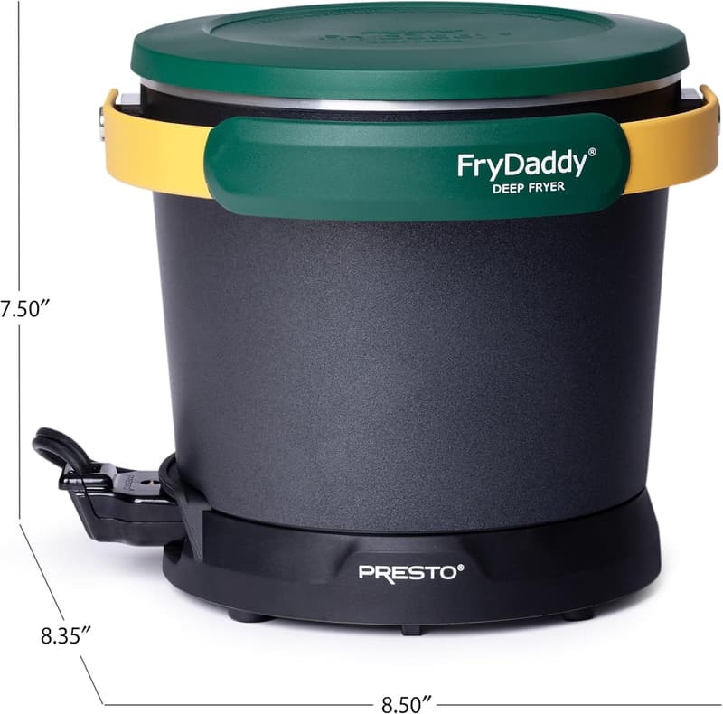 Presto FryDaddy Electric Deep Fryer - Green/Gold