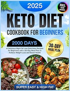 Keto Diet Cookbook for Beginners: 2000 Easy Low-Carb Recipes