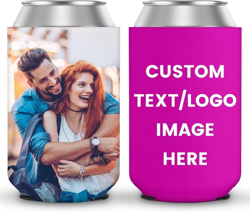 Customizable Neoprene Can Coolers - Party Favor Sleeves