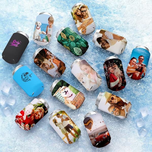 Customizable Neoprene Can Coolers - Party Favor Sleeves