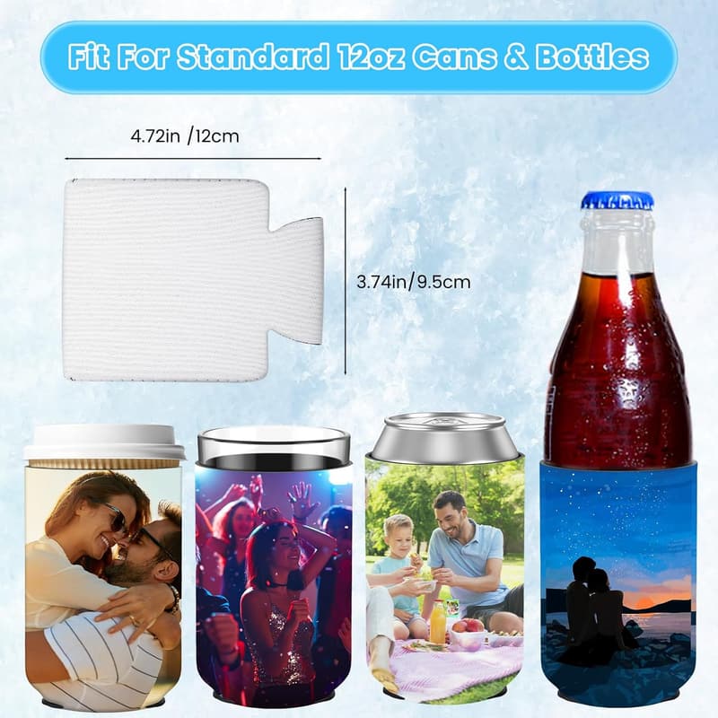 Customizable Neoprene Can Coolers - Party Favor Sleeves