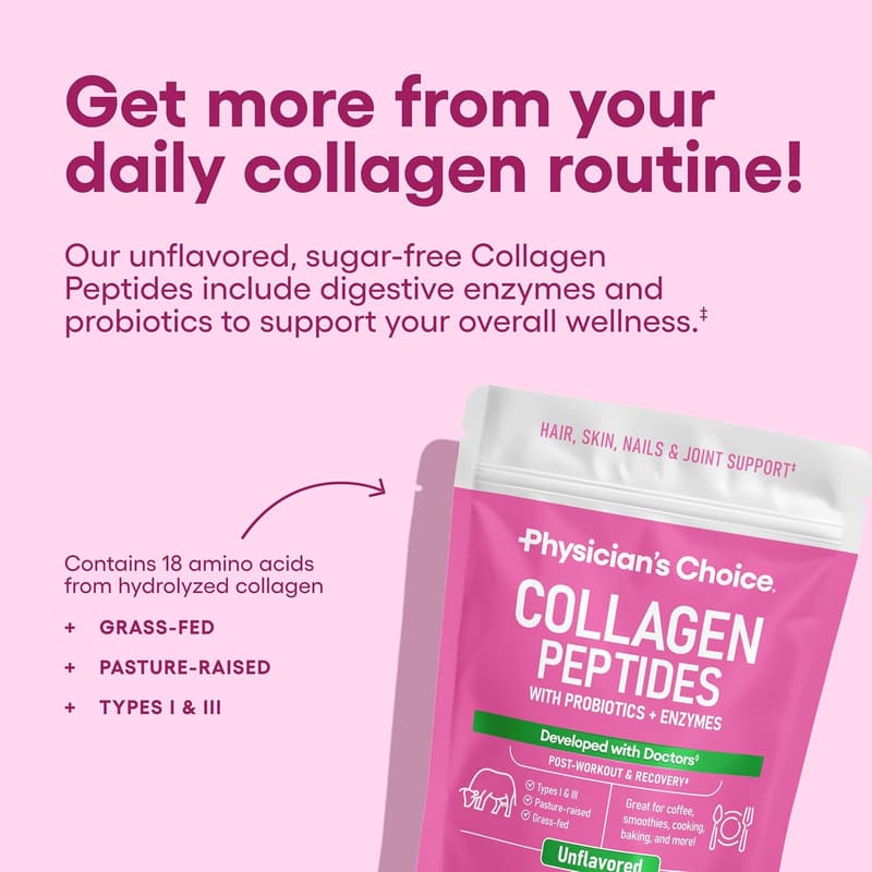 Collagen Peptides Powder - Grass Fed, Hydrolyzed for Skin & Joints