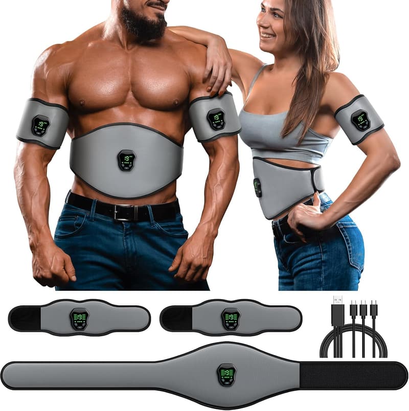 Home Fitness Belt - Powered Muscle Stimulator for Conditioning