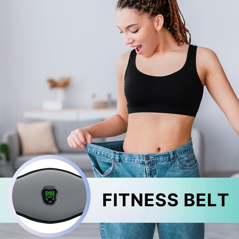 Home Fitness Belt - Powered Muscle Stimulator for Conditioning