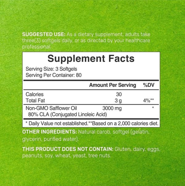 Ultra Strength CLA 3000mg Softgels - 240 Count