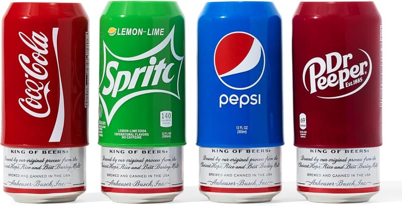 Silicone Can Covers (4 Pack) - Drink Disguise for 12 oz Cans