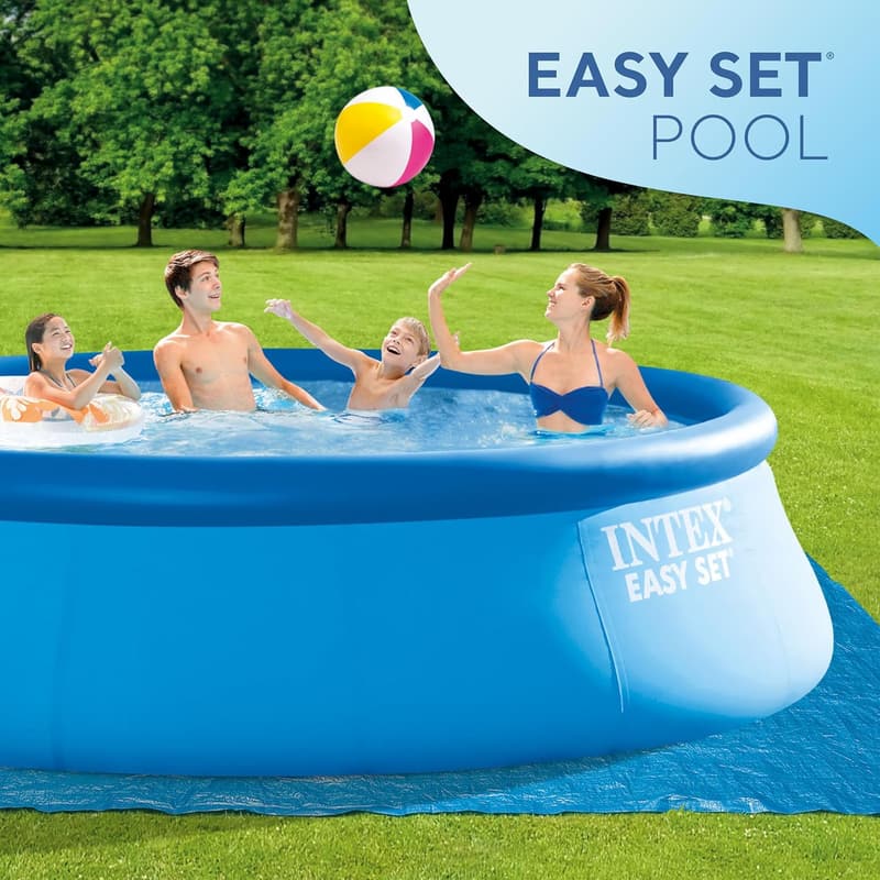 15ft x 48in Inflatable Above Ground Pool with Pump & Cover