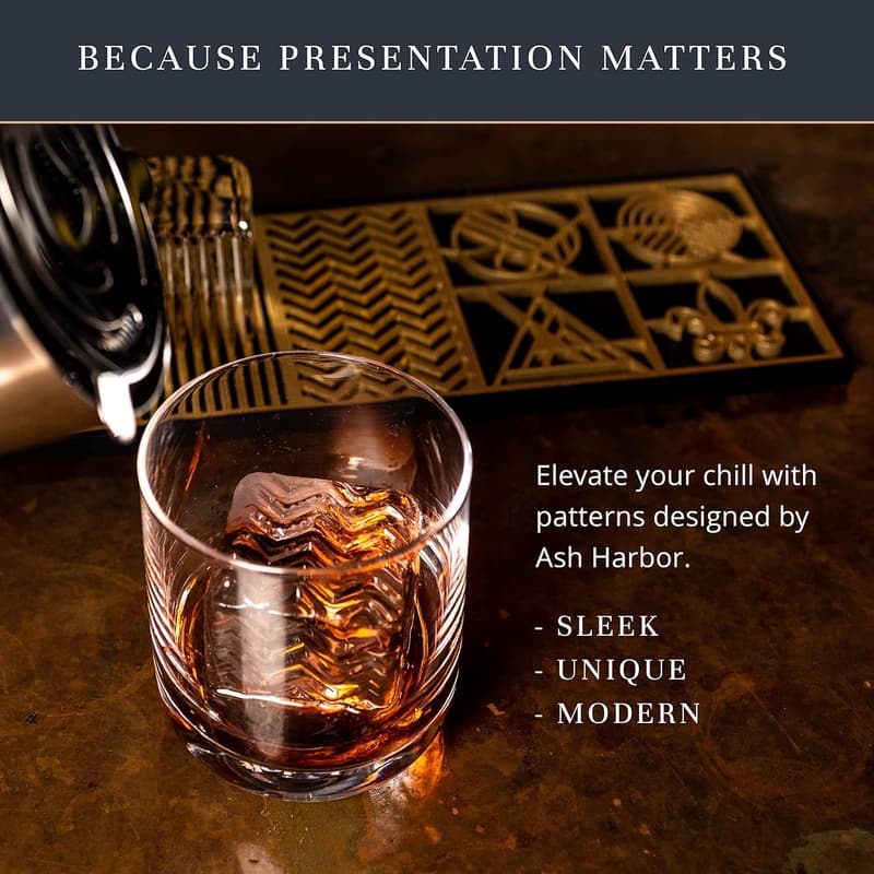 Modern Clear Ice Cube Maker Tray for Whiskey & Cocktails