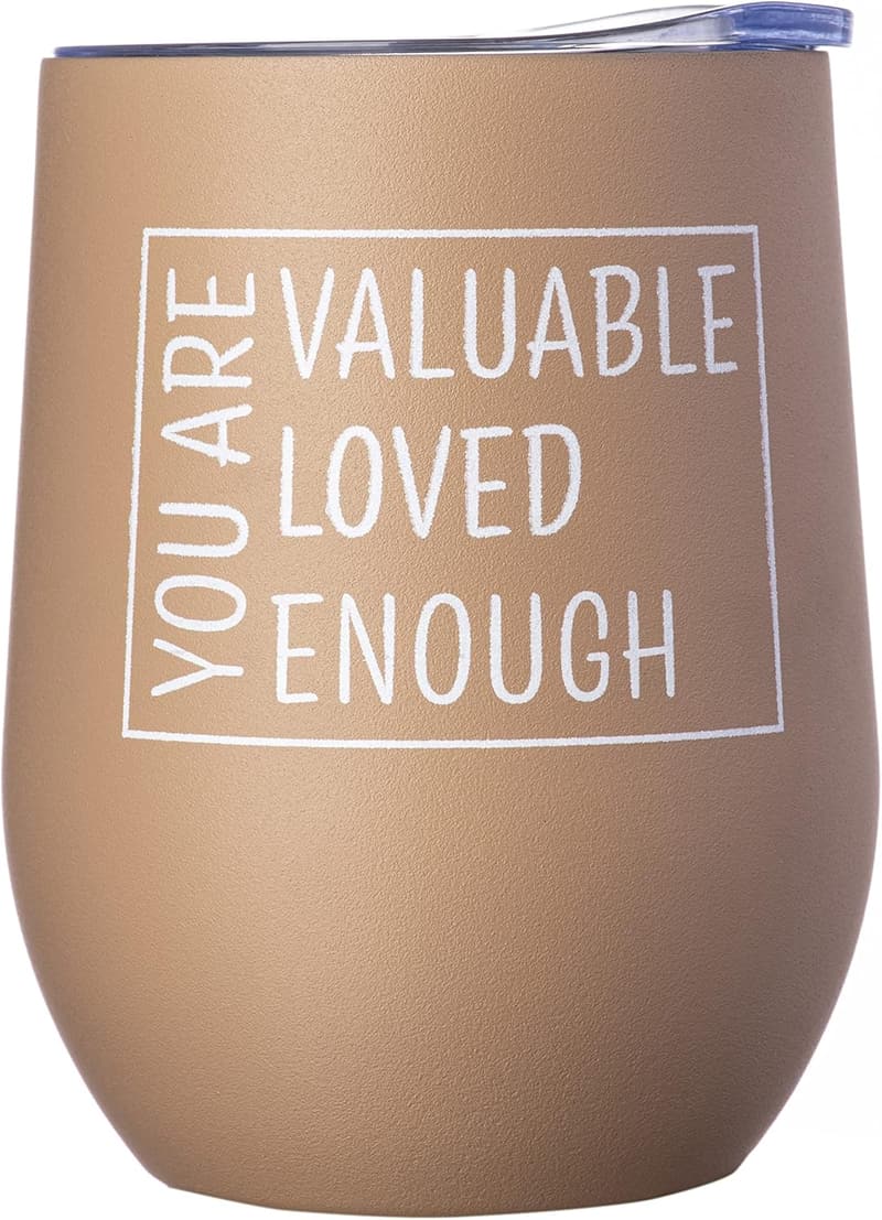 Inspirational Insulated Wine Tumbler for Women and Friends