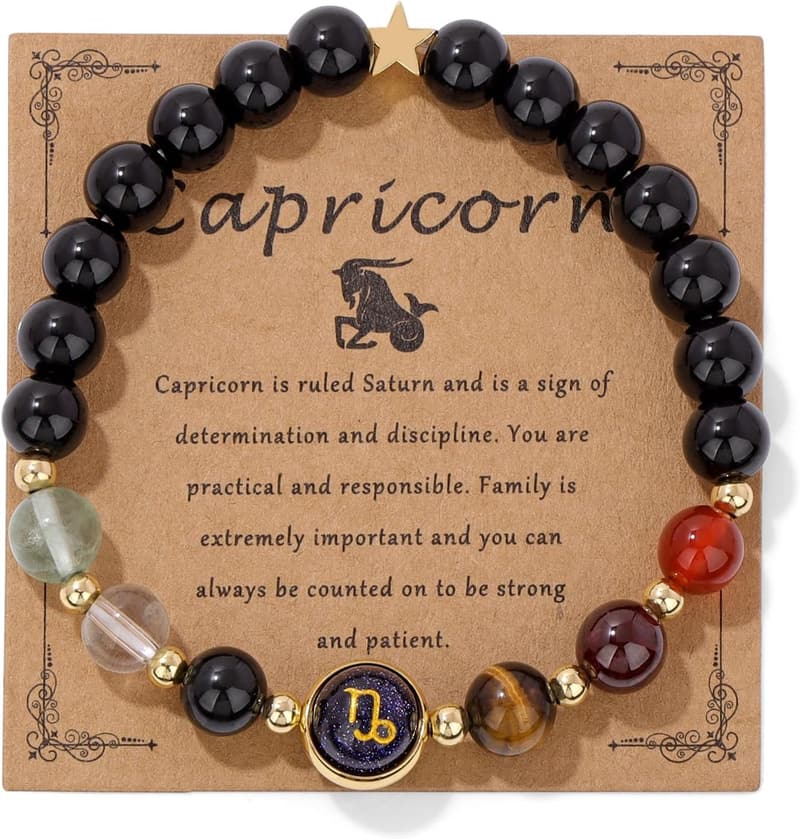 Zodiac Healing Crystal Bracelet for Women - Horoscope Gift