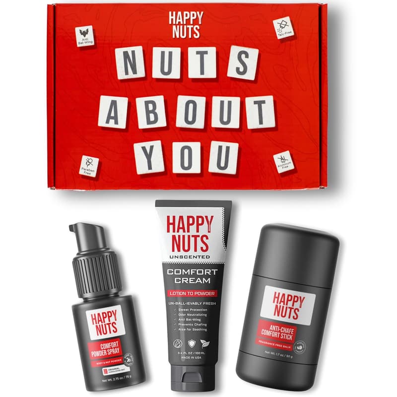 Nuts About You Anti-Chafing Deodorant Gift Set for Men